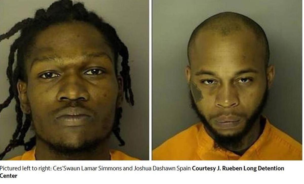 Pictured left to right: Ces’Swaun Lamar Simmons and Joshua Dashawn Spain