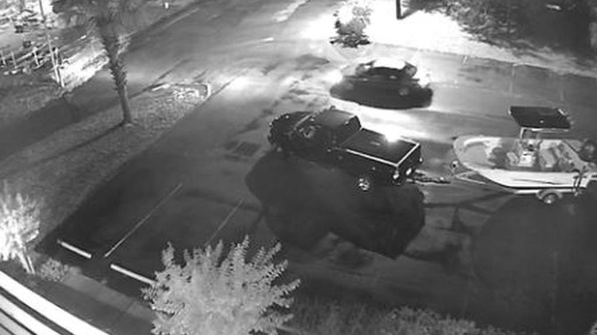 North Myrtle Beach authorities are seeking information on the theft of a boat and trailer from a marina earlier this month. Anyone with information can contact Detective Lynam at 843-280-5546.
