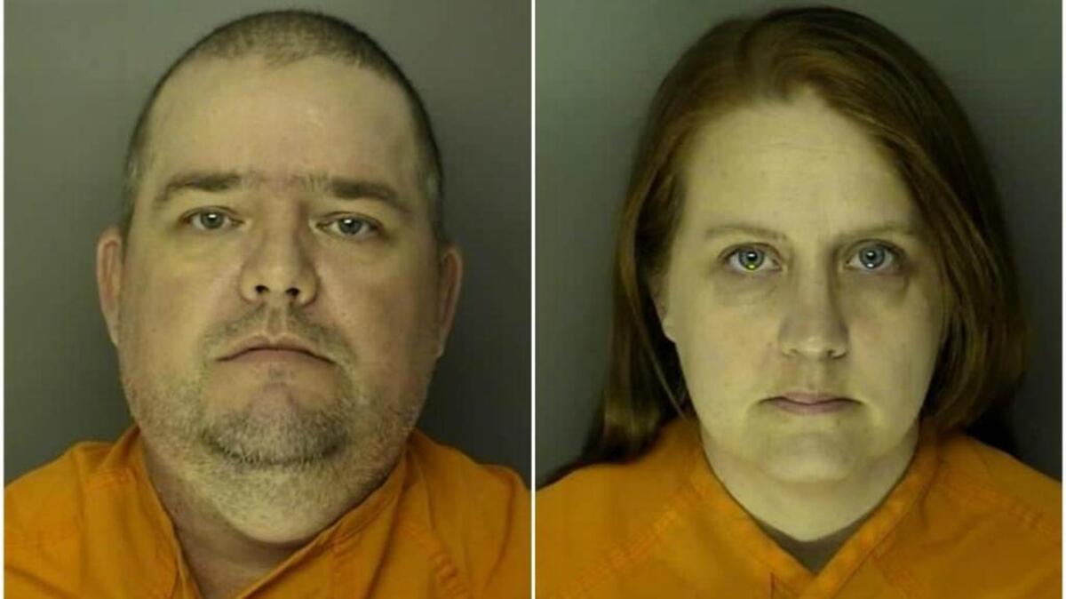 Anthony Shaun Foxworth, left, and Mary Gloria Foxworth are wanted for criminal mistreatment in the state of Washington. They were arrested on fugitive warrants after they were found in a Myrtle Beach motel Saturday.
