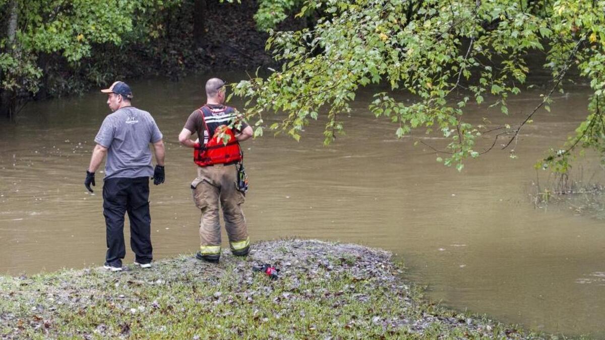 Horry County authorities search Tuesday for an infant that a Socastee woman claimed she left in a creek near Shem Creek Circle in Socastee. The woman is in custody while officials investigate.