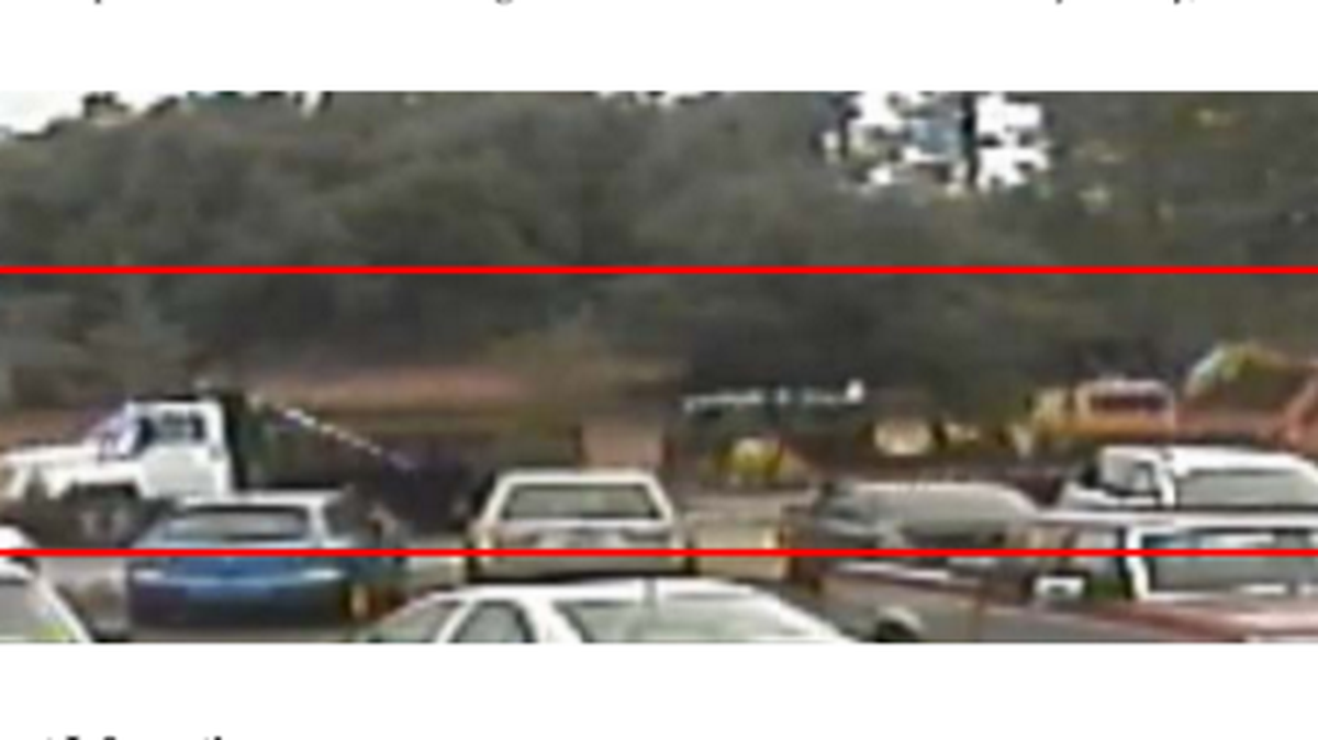 The vehicle pictured in the image above was involved in a non-fatal hit and run on Thursday.