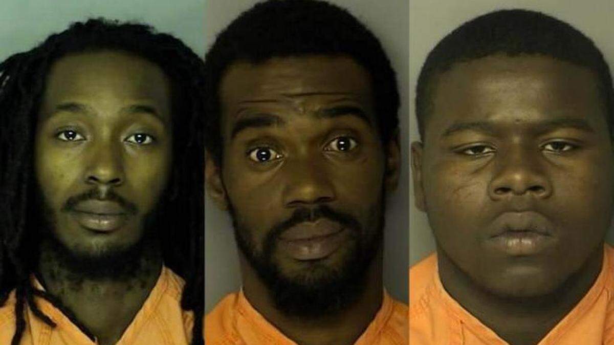James Daniels, 27, of Nichols; McKinley Daniels, 33, of Loris; Jerome Jenkins, 20, of Finklea