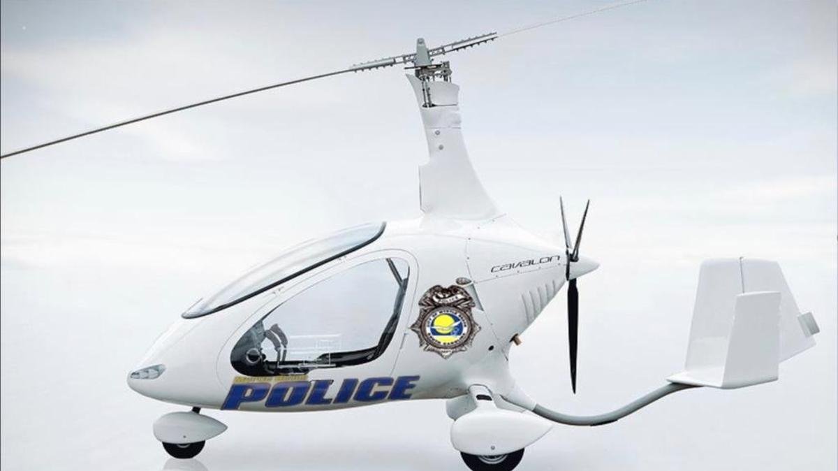 A rendering of what Myrtle Beach police’s new gyrocopter could look like when it arrives.