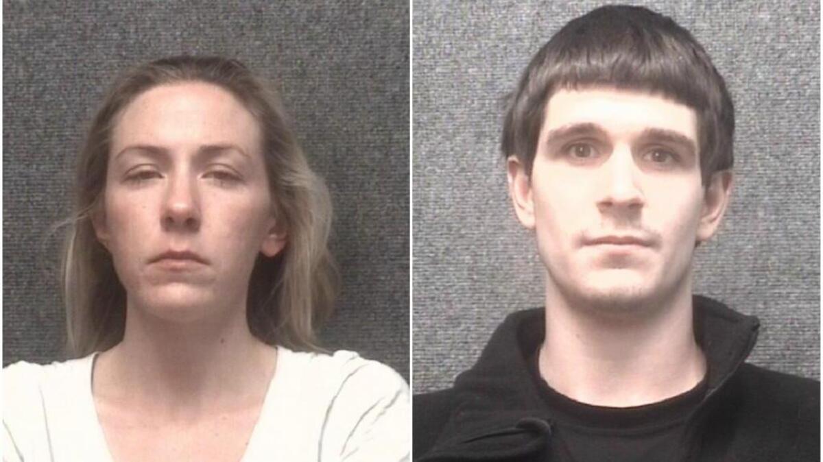 Catherine Bonner, left, and Matthew Fierimonte were charged with possession with intent to distribute heroin, possession of cocaine and unlawful neglect of a child in Myrtle Beach on Wednesday, Dec. 13, 2017.
