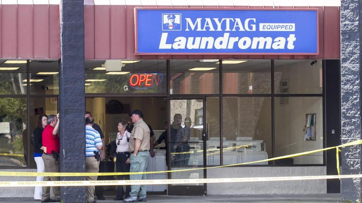 Horry County police and detectives respond to the scene of what they are calling a "suspicious death" at the Socastee Plaza Maytag Laundromat. Authorities have circulated a picture of a person wanted for questioning involving the death of 65-year-old Wanda Wohnig of Myrtle Beach.