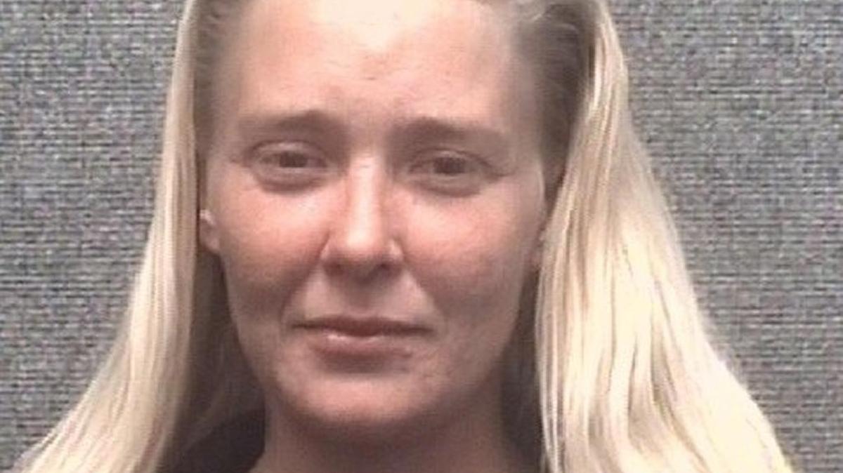 Leslee Estelle Brock, 31, faces charges of assault and battery and a drug equipment violation after police say they found a pipe used for smoking narcotics in the back seat of the patrol car that transported Brock to jail Saturday night.