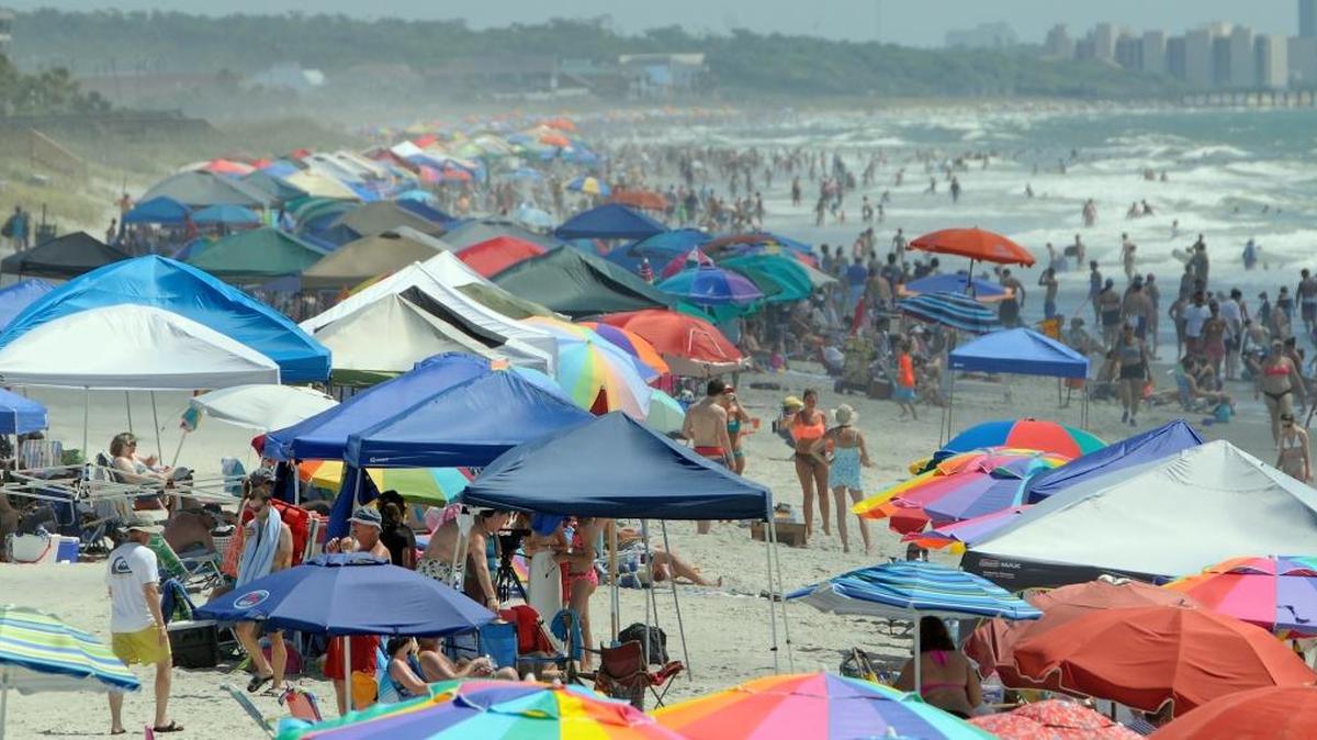 Surfside Beach is the only community along the Grand Strand that still allows beach tents without restrictions. Atlantic Beach, Briarcliffe Acres, Horry County, Myrtle Beach and North Myrtle Beach have varied restrictions that continue to be tweaked.