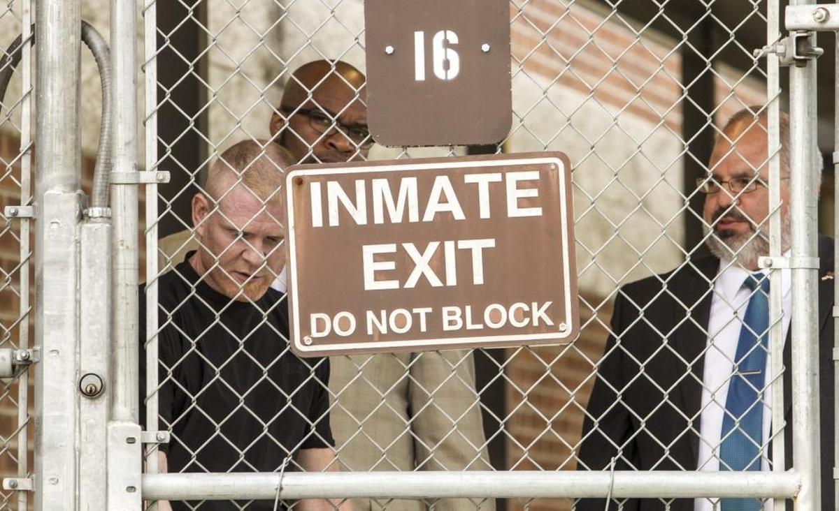 Former Horry County police officials Luke Green, Daryl Williams, and Todd Cox were released from J. Reuben Long Detention center on bond hours after they were indicted by a grand jury.