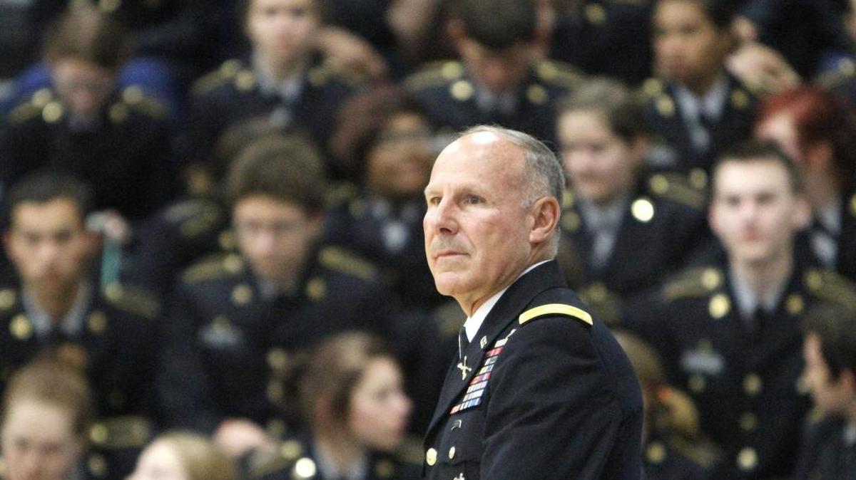 Col. Stephen Cellucci, commanding officer of St. James High School JROTC program, was awarded the National JROTC Instructor of the Year at the school on Friday, Oct. 23.