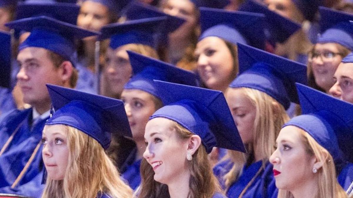 A graduation ceremony was held Friday for St. James High School at the Palace Theatre. St. James won the Palmetto's Finest award this year and graduated over 300 seniors on Friday.