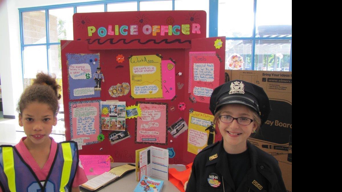 
Fifth grade students at the North Myrtle Beach school spent Monday morning in business mode after creating a presentation, website and posters about a selected career.
