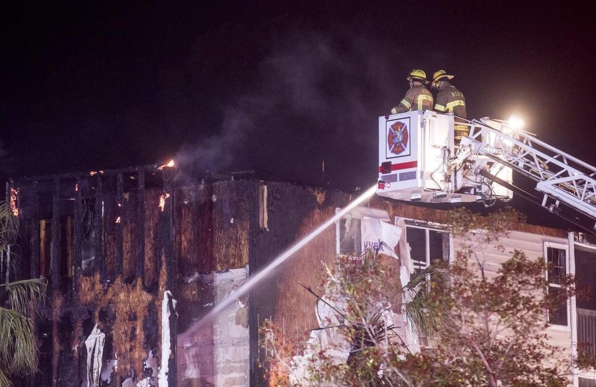 At least 6 people were injured when a fire broke out in Windsor Greens on Thursday night. Crews from Horry County, Myrtle Beach and Conway responded to the blaze that caused residents to jump from balconies in the Carolina Forest community. Thursday. April 12, 2018.