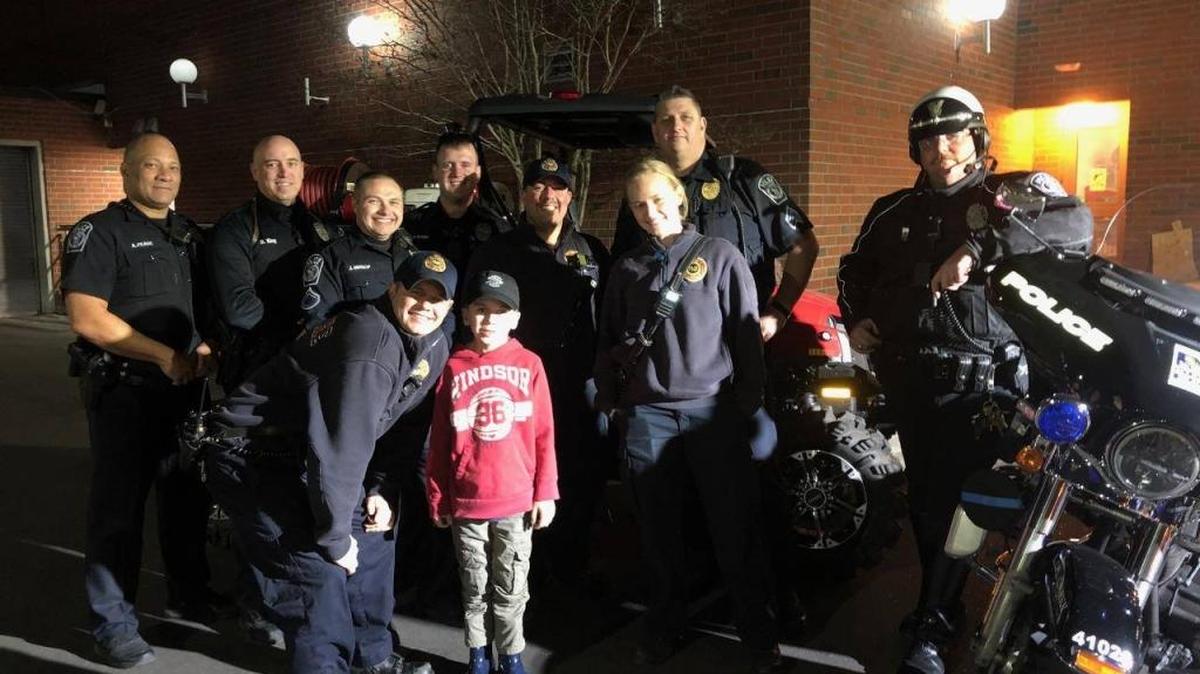 The ‘littlest trooper’ visited the North Myrtle Beach Department of Public Safety Saturday evening, according to a Facebook post from the department.