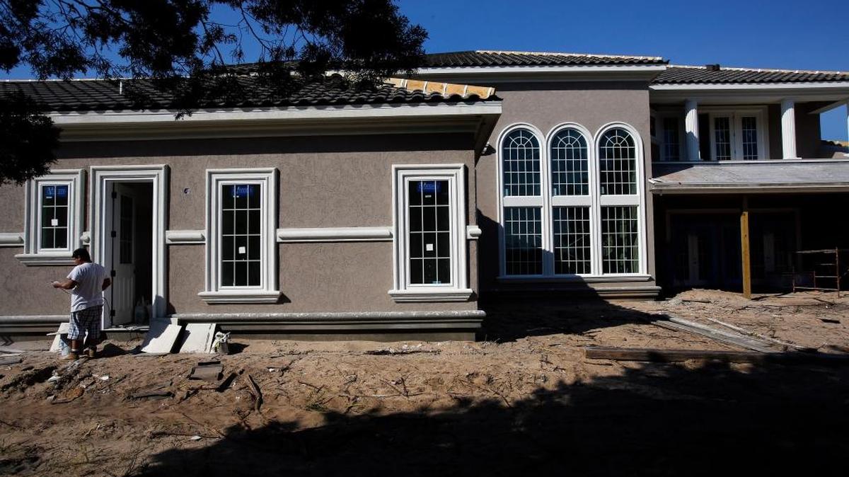 A Grande Dunes home under construction on Pachino Drive in 2013.