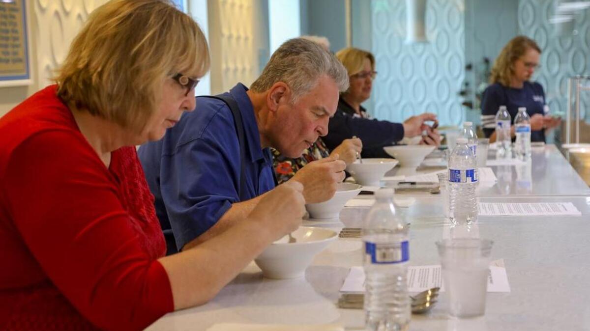 Sun News subscribers eat soup offerings Friday at Horry Georgetown Technical College’s Grand Strand campus.