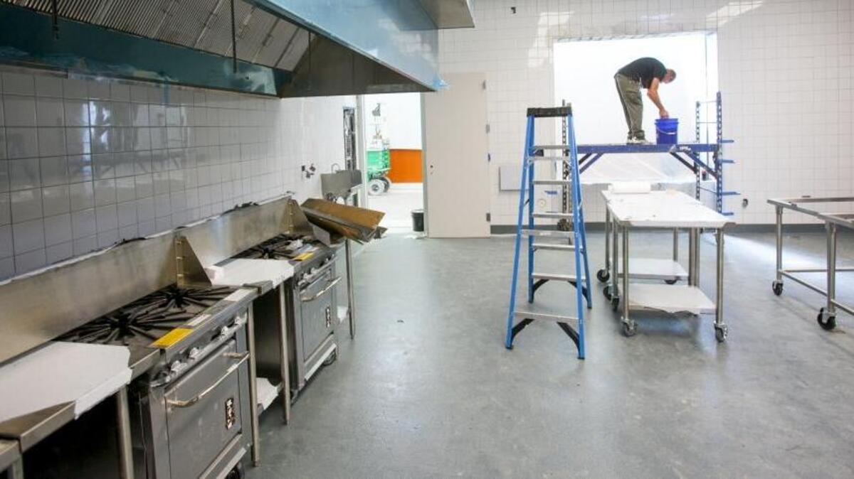 The pastry kitchen is nearing completion at the new HGTC Culinary Institute building on the Myrtle Beach campus.