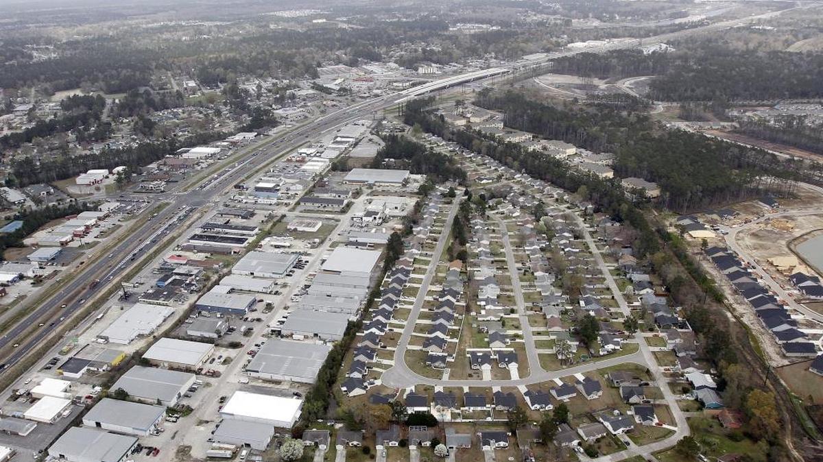 A view of the Palmetto Pointe Boulevard area off U.S. 17 Bypass from the air in March 2015. According to the latest U.S. Census figures, the Myrtle Beach area is the second fastest growing area in the country. Photo by Janet Blackmon Morgan / jblackmon@thesunnews.com