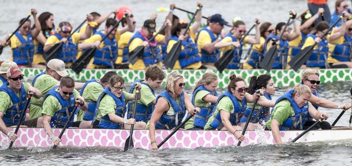 The 2016 Ground Zero Dragon boat races were held at Grand Park at Market Common. Saturday, April 30, 2016.