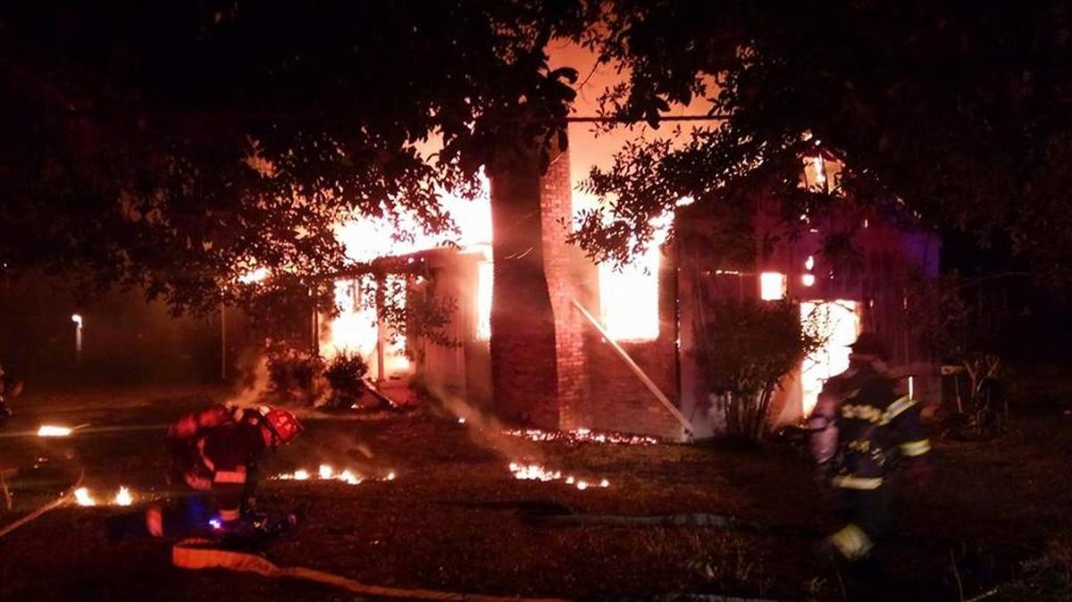 An early-morning fire in North Myrtle Beach destroyed a home on New Year’s Day.