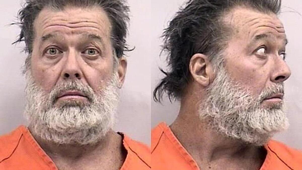 This booking photo released by the Colorado Springs Police Department shows Robert L. Dear, 57, the suspect in the November 27, 2015, shooting at a Planned Parenthood clinic in Colorado Springs, Colorado. Police on November 28 were questioning Dear for allegedly killing three people, including a police officer, and wounding nine others. The gunman entered a Planned Parenthood clinic around noon Friday armed with what police described as a "long weapon" and opened fire from a window. Police surrounded the building, and after an exchange of gunfire and a standoff lasting more than five hours the gunman surrendered around 5:00 pm (0000 GMT Saturday). = RESTRICTED TO EDITORIAL USE - MANDATORY CREDIT "AFP PHOTO / COLORADO SPRINGS POLICE DEPARTMENT" - NO MARKETING NO ADVERTISING CAMPAIGNS - DISTRIBUTED AS A SERVICE TO CLIENTS = -/AFP/Getty Images