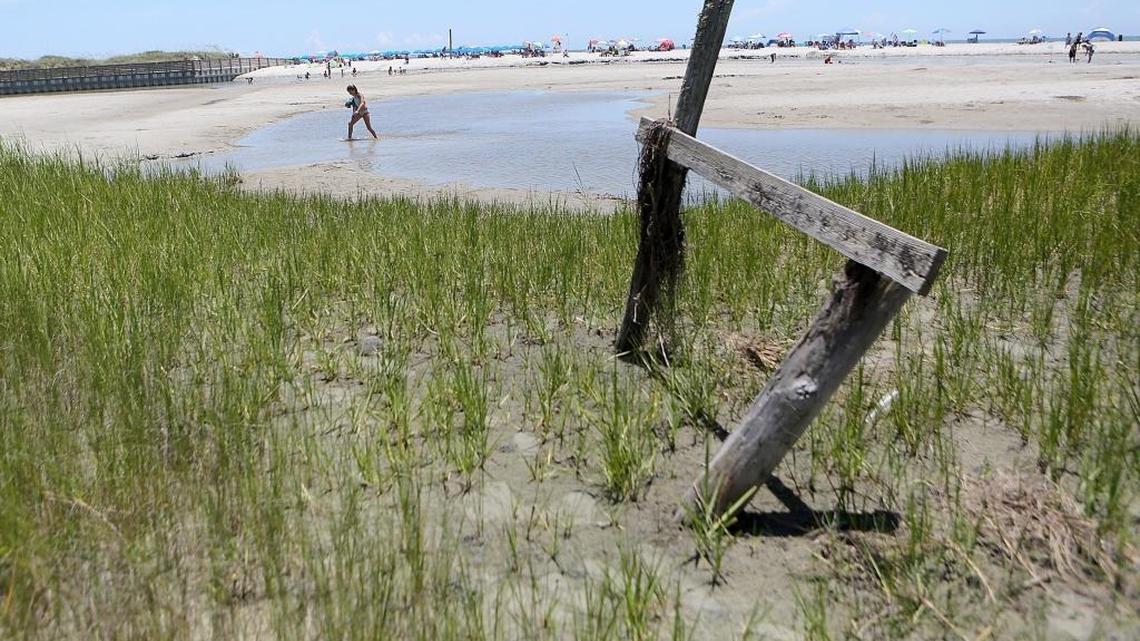 Whitepoint Swash at Briarcliffe Acres cuts between Ocean Creek and the beach by the town on Thursday, July 13, 2017.