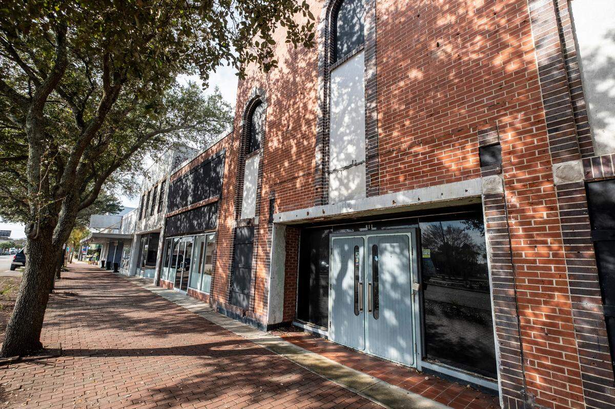 The City of Myrtle Beach has plans to redevelop the historic Ben’s Broadway Theater on Main Street as part of the Arts & Innovation District downtown. The building is currently in a state of disrepair. November 16, 2022.