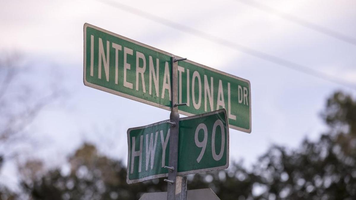 A short section of International Drive, bypassed in the construction of the new road, will need a name change before the new road is complete. Jan. 26, 2018.