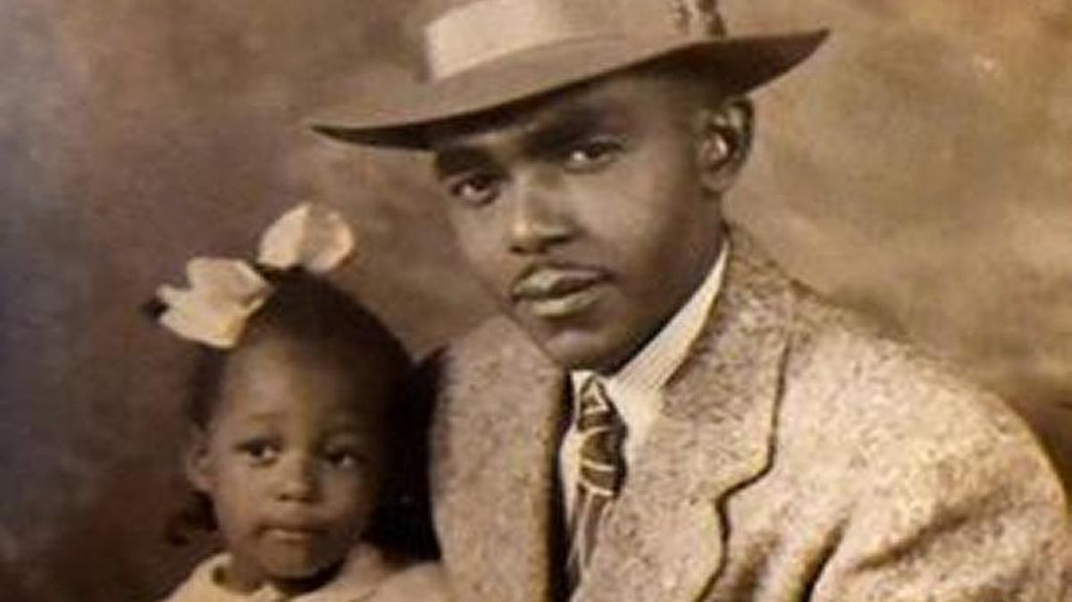 Woodie Ann Vaughns with her father Woodrow Vaughn