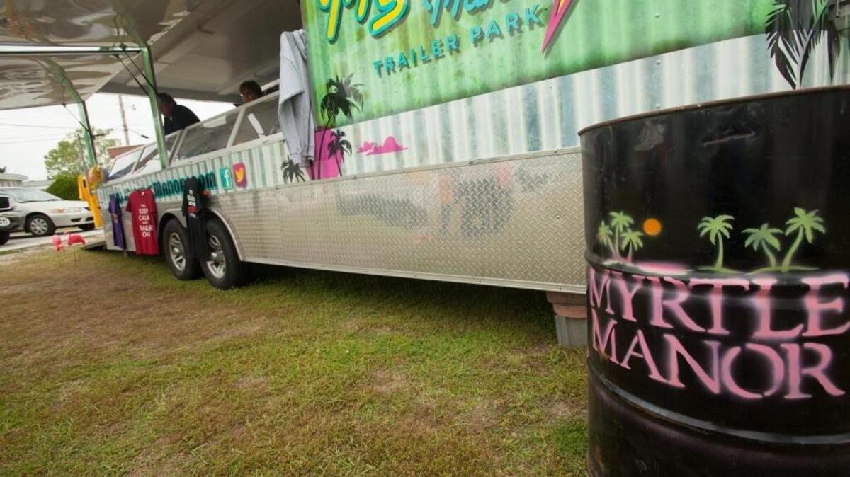 The merchandise trailer on the set of Myrtle Manor. TLC officials said the network is not planning to film another season, but that doesn’t mean the show is canceled.