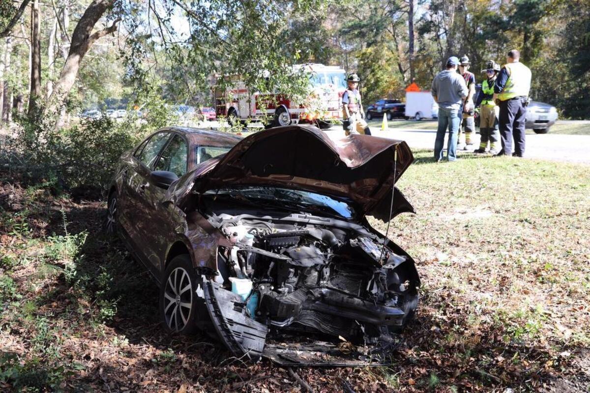 One person was taken to the hospital following a single-car crash off U.S. 17 near Brookgreen Gardens on Monday morning.