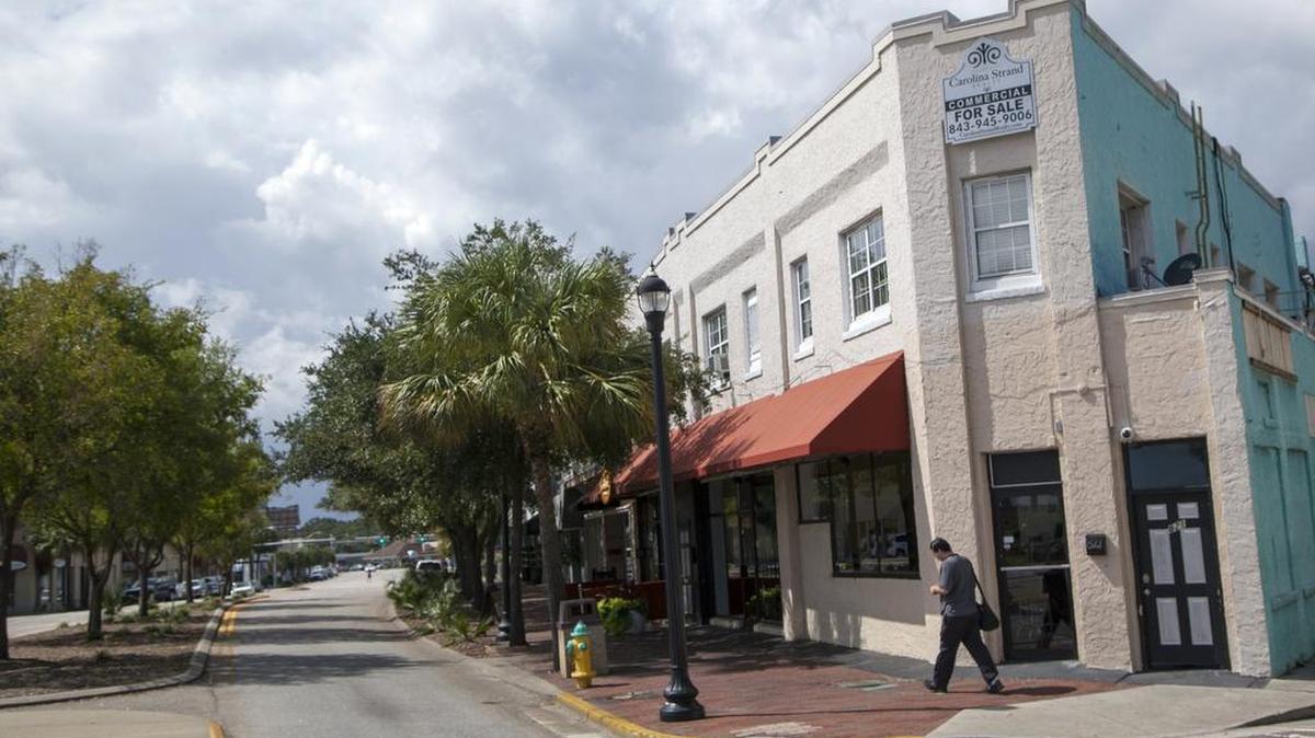 Businesses along Main Street in Myrtle Beach have very little traffic on Friday afternoon. Some downtown business owners have asked the city for improvements, complaining that trees block signage and a lack of parking hurts the area.