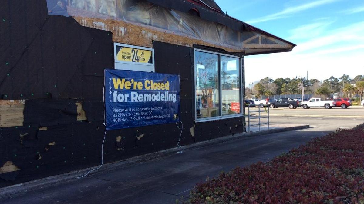 A major remodeling effort is underway at this North Myrtle Beach restaurant.