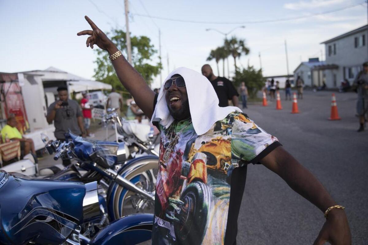 Atlantic Beach Bikefest gets underway on Friday afternoon with bikers streaming into the Grand Strand's historical black beach. Families camp in the surrounding neighborhood watching the traffic and vendors sell their wares on the streets. Friday, May 25, 2018.