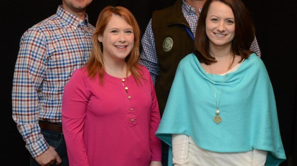Horry County residents (left to right) Chris and Alicia Stevens, and Brad and Amber Elliott were among the 300 young farmers and ranchers who traveled to Charleston for the annual SCFB Young Farmer & Rancher Conference Jan. 27-28.