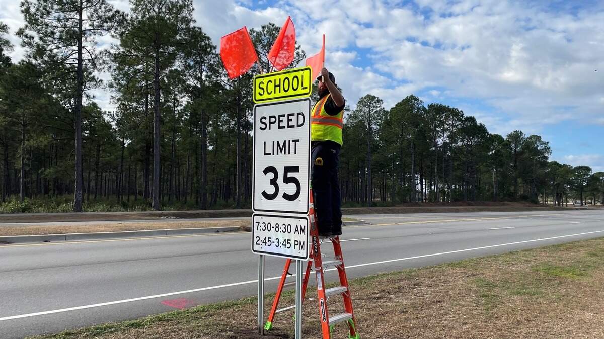 A new school zone has been established for St. Elizabeth Ann Seton Catholic School on Carolina Forest Boulevard.