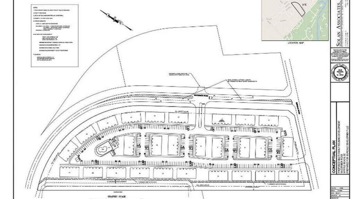 Site plans for proposed development at Legends.