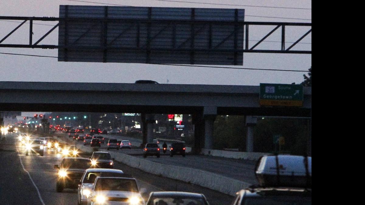
U.S. 501 traffic heads towards Myrtle Beach.

