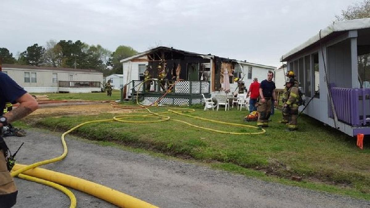 HCFR on scene at house fire of S.C. 544 Saturday.