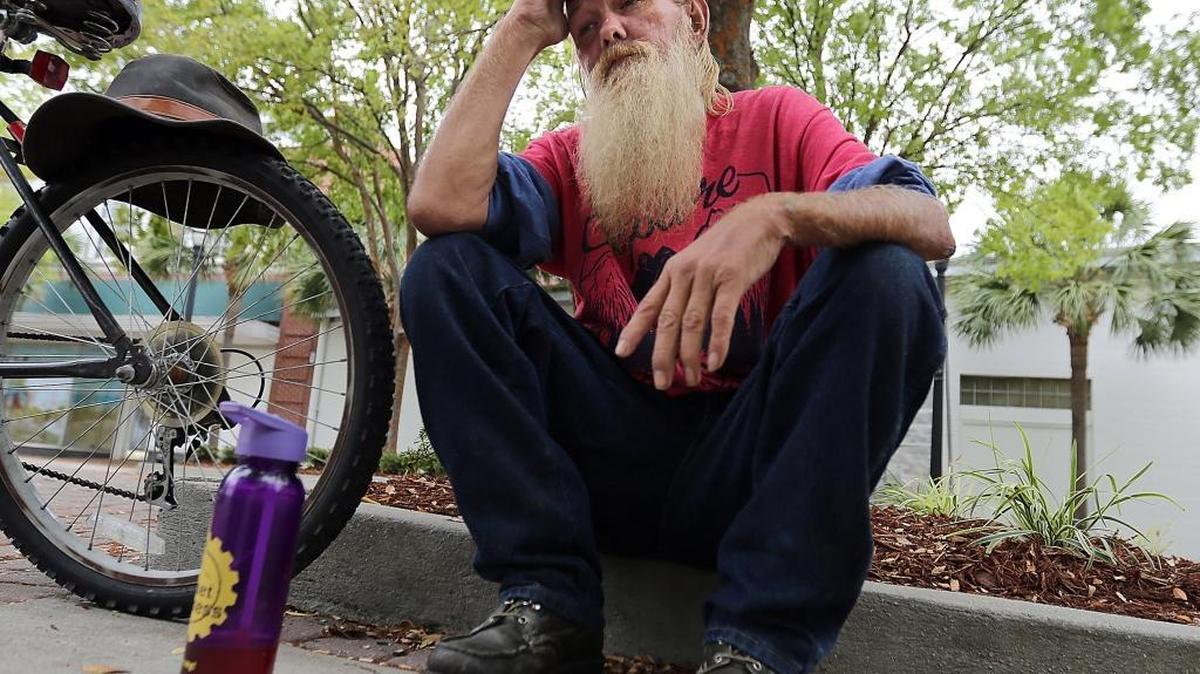 Russell Heath has been living on the streets in various towns for years, he said in Myrtle Beach’s Nance Plaza on Thursday. As folks prepare for Hurricane Matthew, Heath said he’ll be fine. If the wind and rain become too much to handle, he said he has plans to call a friend who has offered a place to stay.