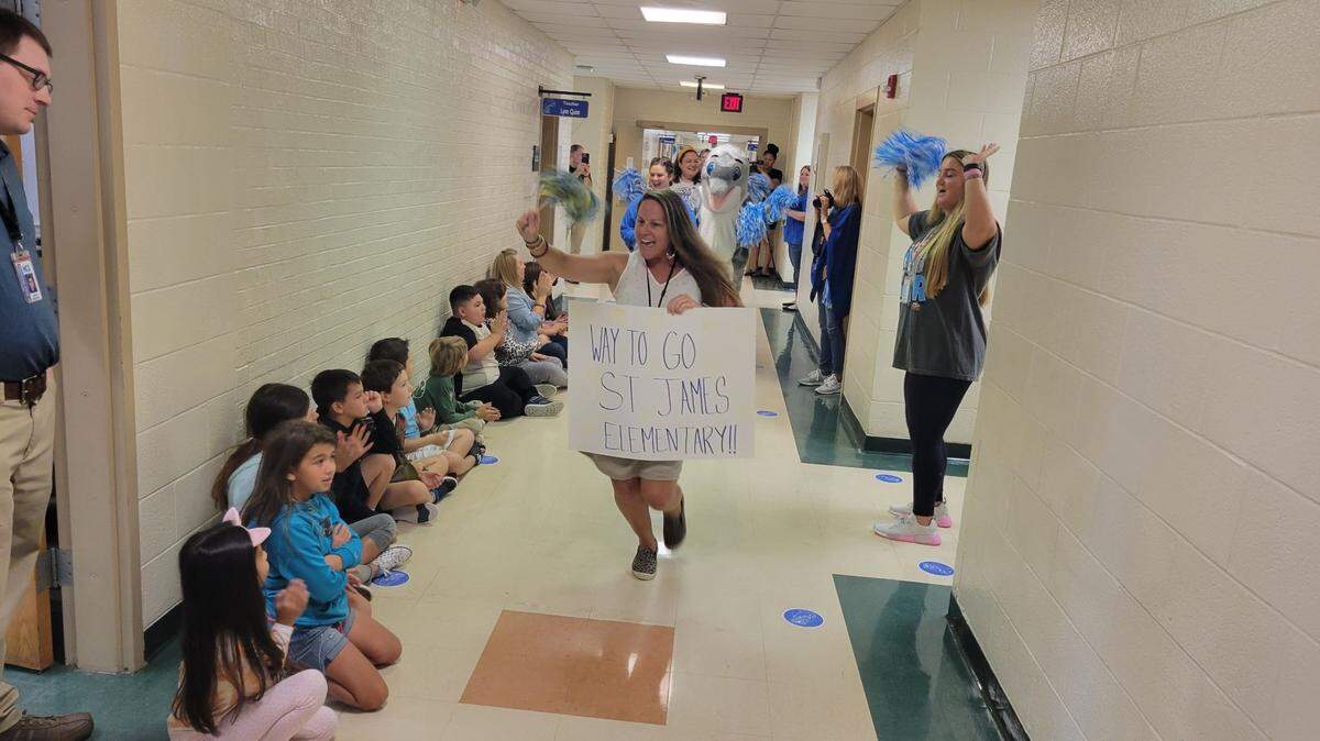 St. James Elementary School has been designated as a “Blue Ribbon School” for 2022. The announcement was made Friday morning.  