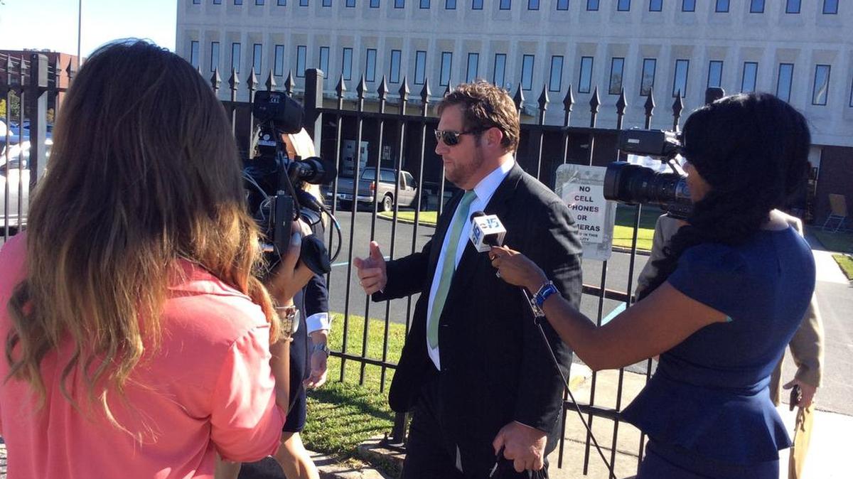 Thad Viers leaves the federal courthouse in Florence on Oct. 20 after being sentenced to 37 months in prison.