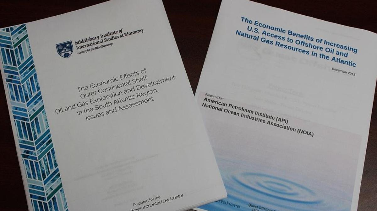 A new study by the Middlebury Institute of International Studies combats claims of economic benefits from oil and gas exploration and drilling made in a 2013 study by Quest Offshore Resources, Inc. The S.C. Small Business Chamber of Commerce released the new study a day before leaders headed to Columbia with a petition urging the governor to get the state removed from a list of possible offshore drilling plans in the southeast.