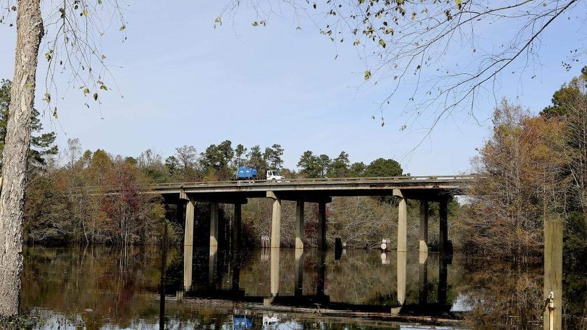 The U.S. 501 Bypass bridge over the Waccamaw River into downtown Conway.