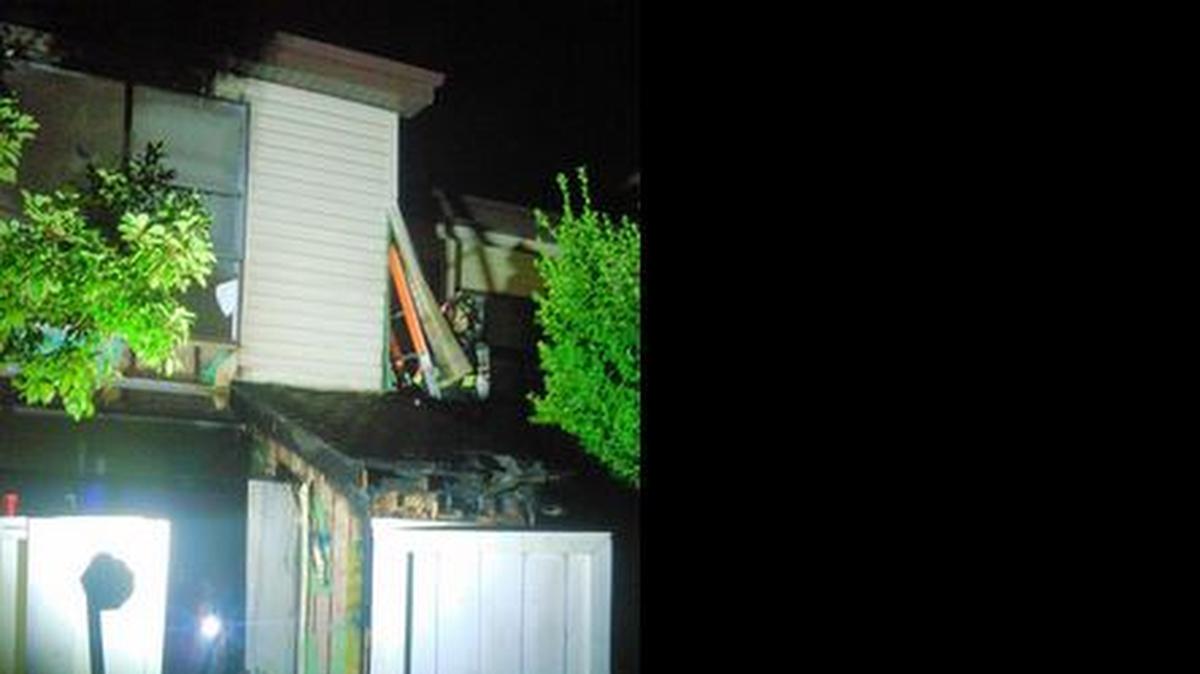 
North Myrtle Beach Fire and Rescue workers were on the scene of a structure fire Monday night that was contained to a shed attached to an apartment on Possum Trot Road. 
