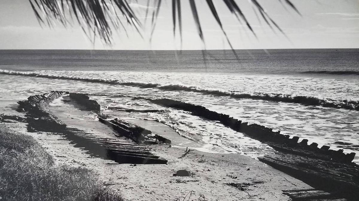 According to a post on the Myrtle Beach City Government Facebook page, in 1893 the ship encountered a hurricane just off the coast of Myrtle Beach, leaving it to burn down to the water. The hull from the ship then drifted onto the beach where it remained for nearly a century.