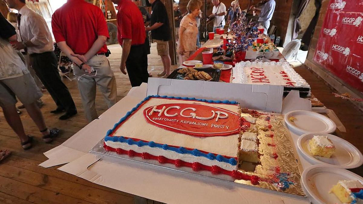 The Horry County Republican Party hosts a stump-style meeting at the Peanut Warehouse in Conway on Monday, May 9, 2016. There were candidates, food and music from The Spots at the event, which dates back to 2006.
