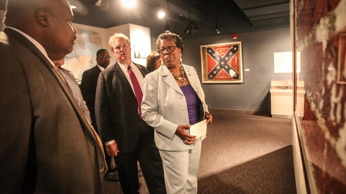 S.C. Legislators visited the Confederate Relic Room to discuss plans for the confederate flag on Tuesday July, 7, 2015.