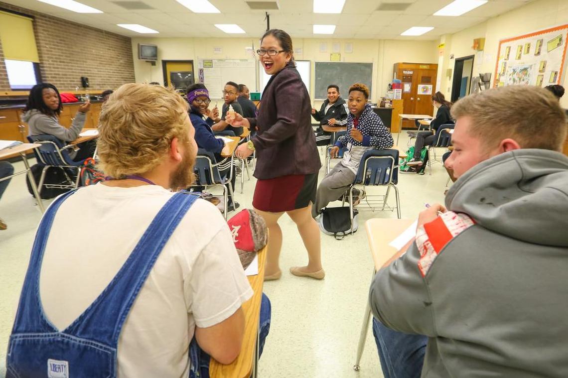 Mimi Dabajo, from the Phillipines, teaches in Batesburg-Leesville High’s science department.