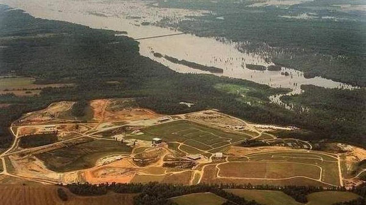 The old Safety Kleen hazardous waste dump sits along the shores of Lake Marion and Sparkleberry Swamp in Sumter County