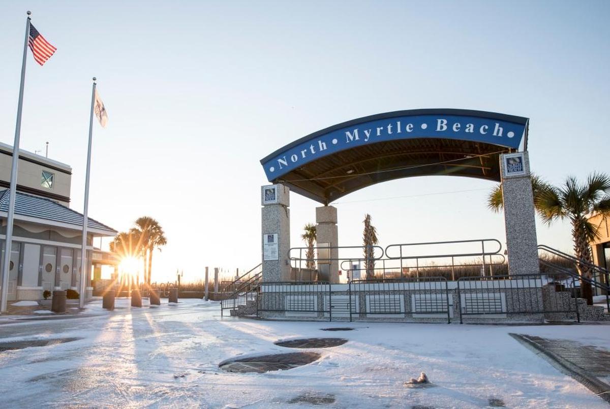 The "Horseshoe" in North Myrtle Beach on Thursday morning. Jan. 4, 2018.
